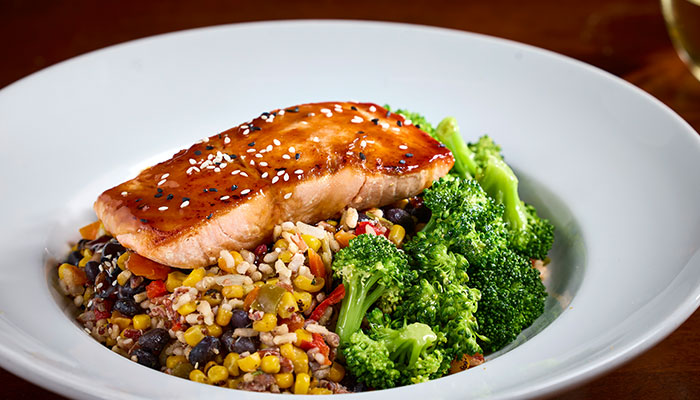 Salmon Bowl from Anduzzi's Spring 2025 special Salmon Bowl from Anduzzi's Spring 2025 special