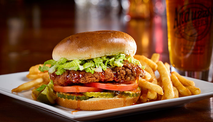 Hot Stinging Honey Chicken Sandwich from Anduzzi's Spring 2025 special Hot Stinging Honey Chicken Sandwich from Anduzzi's Spring 2025 special