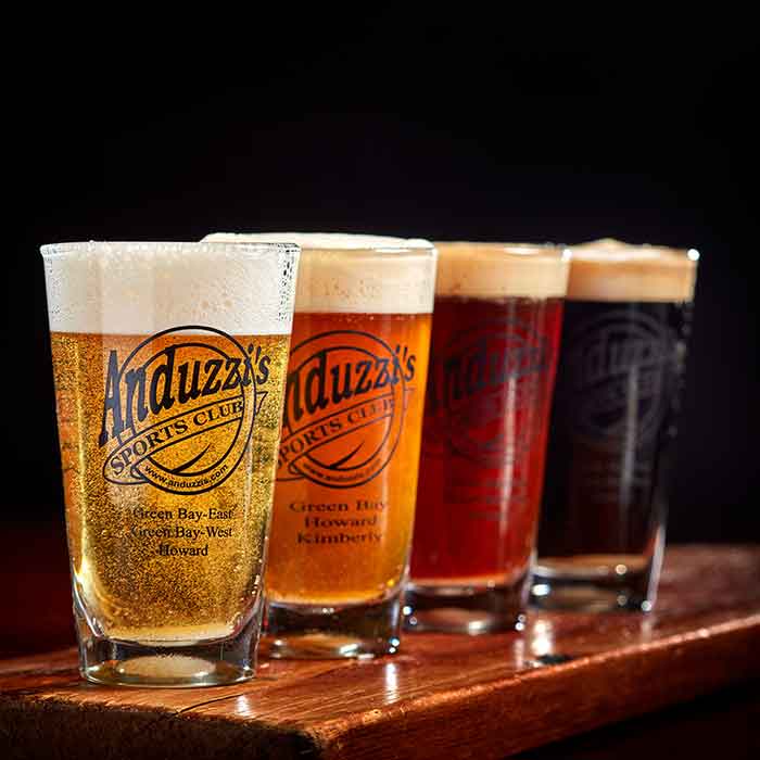 Flight of seasonal beers from Anduzzis